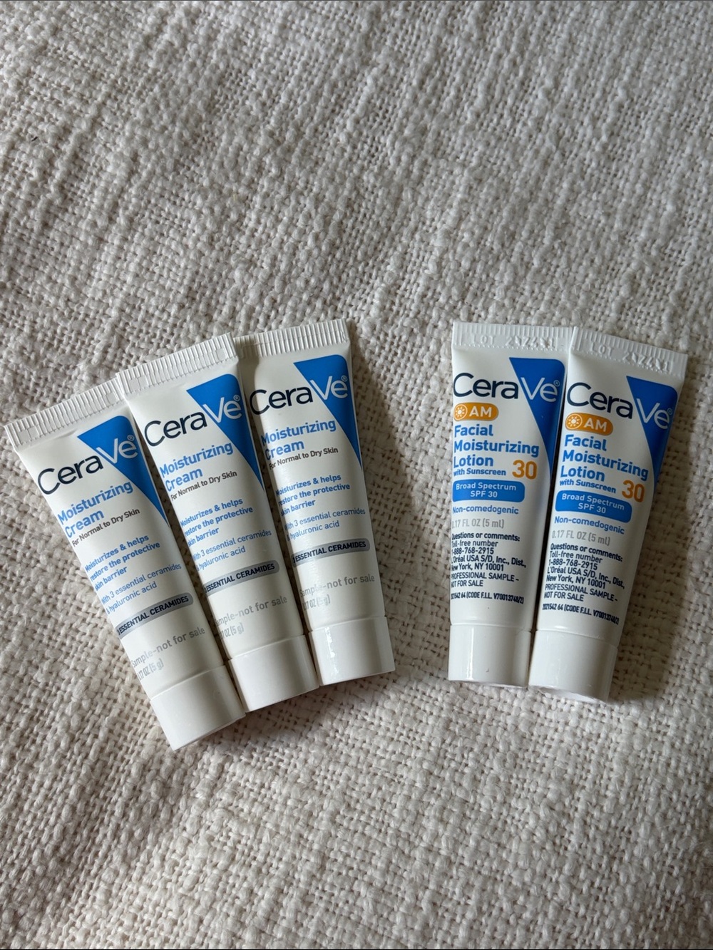 ⭐️ 5 for $20 - Set of 5 Brand New CeraVe Moisturizing Lotion Samples- .17oz each